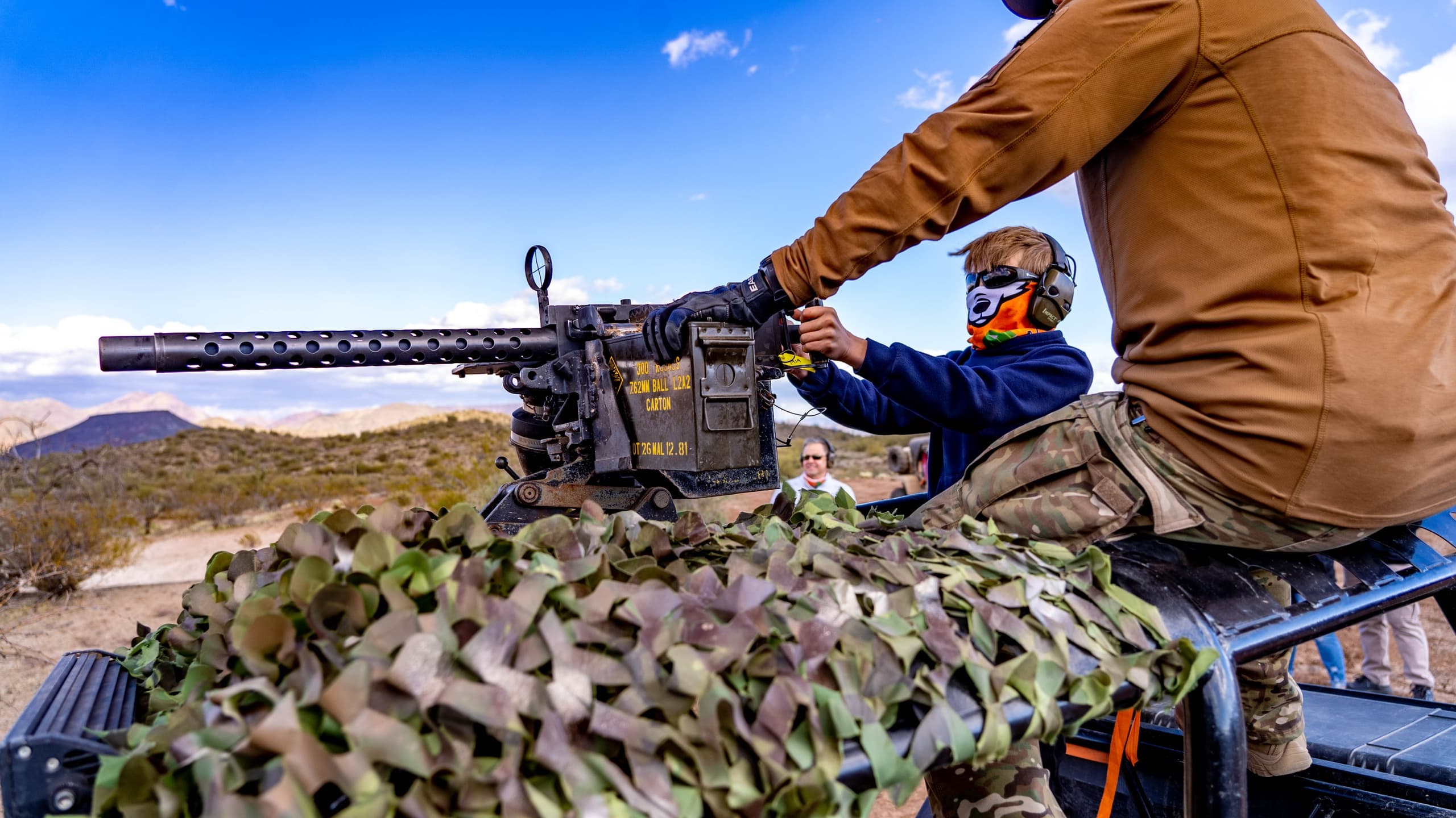 ATV & Machine Gun Adventure with Desert Wolf Tours in New River