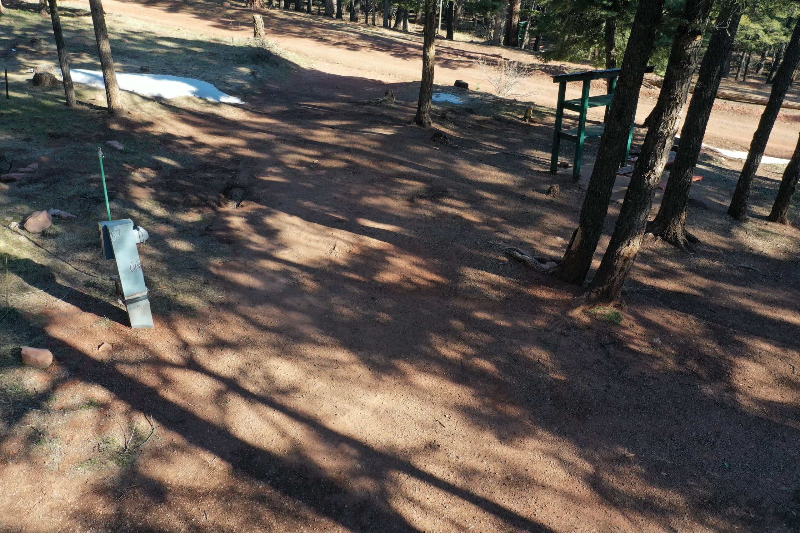 RV Partial Hookup Site #66 at Monument Lake Resort, Weston