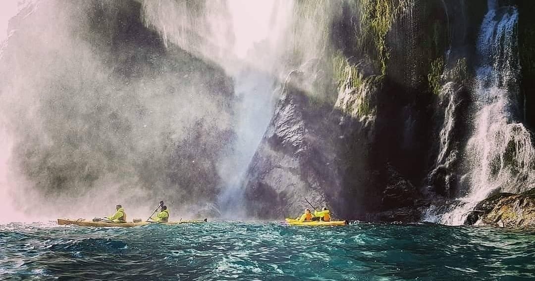 Experience Thrilling Wind and Waves Kayaking to Stirling Falls in Milford Sound