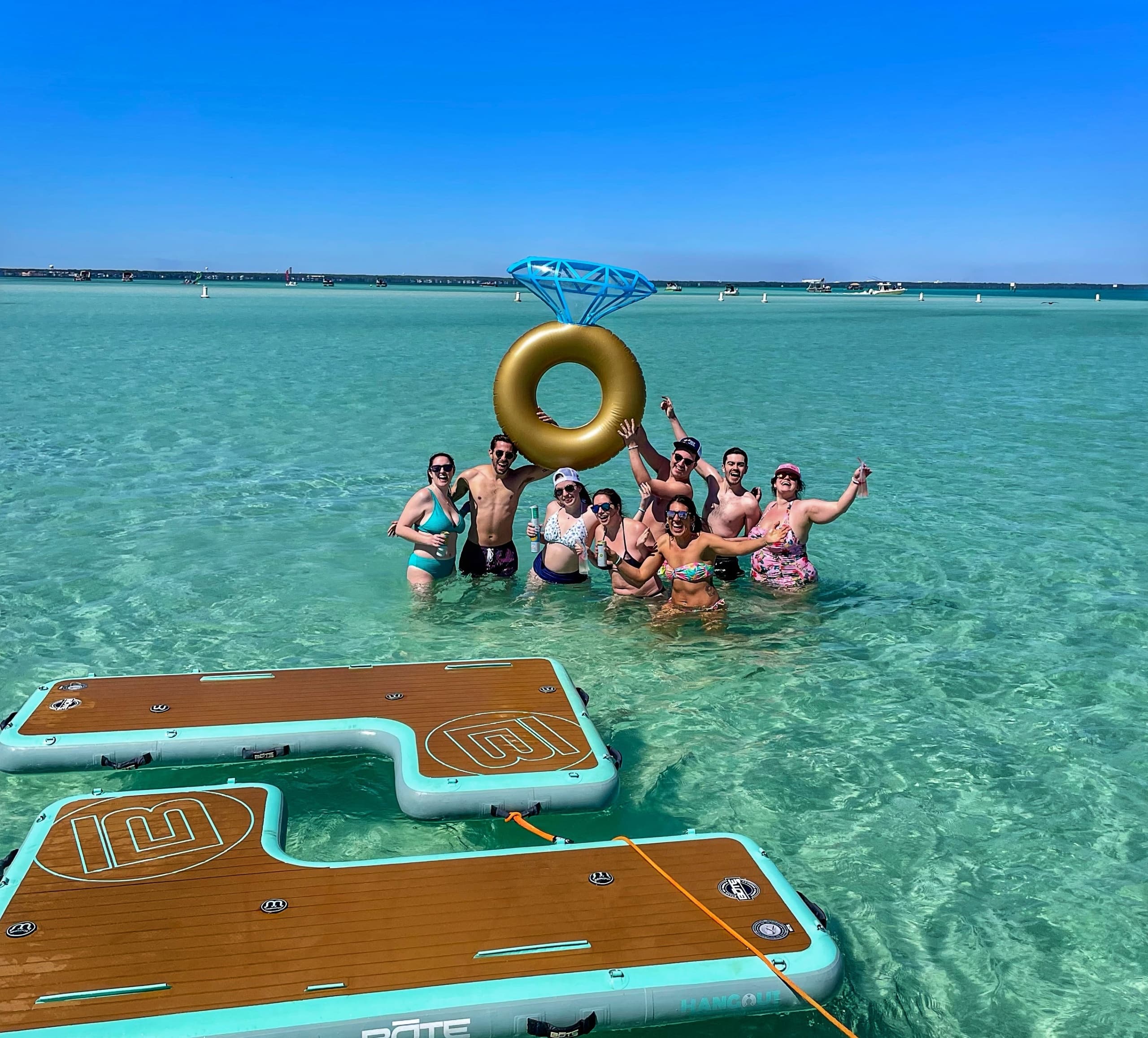 Private Catamaran Bachelorette Cruise to Crab Island from Miramar Beach photo 1