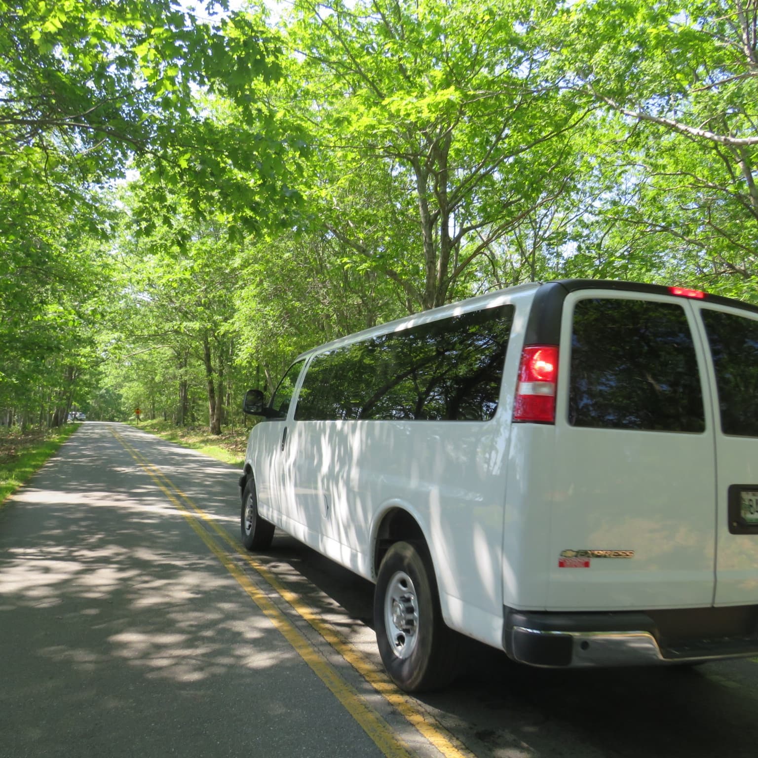 Land Adventures with Chevy Express Van in Acadia