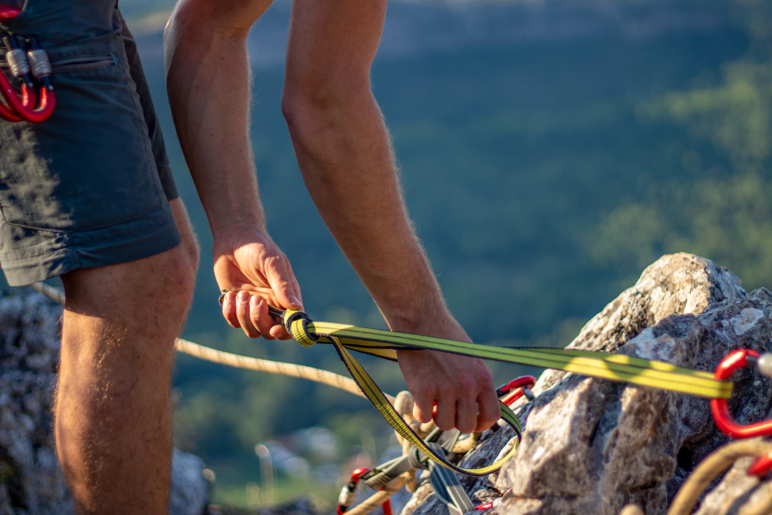 Anchor Building Rock Climbing Course in Silverthorne, CO