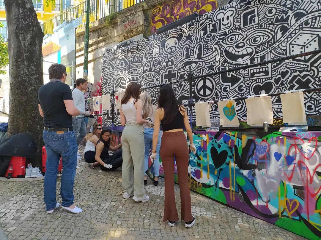 Lisbon Street Art Workshop with Igor Aka Mr. Red — Spray, Stencil & Mural Class photo 1