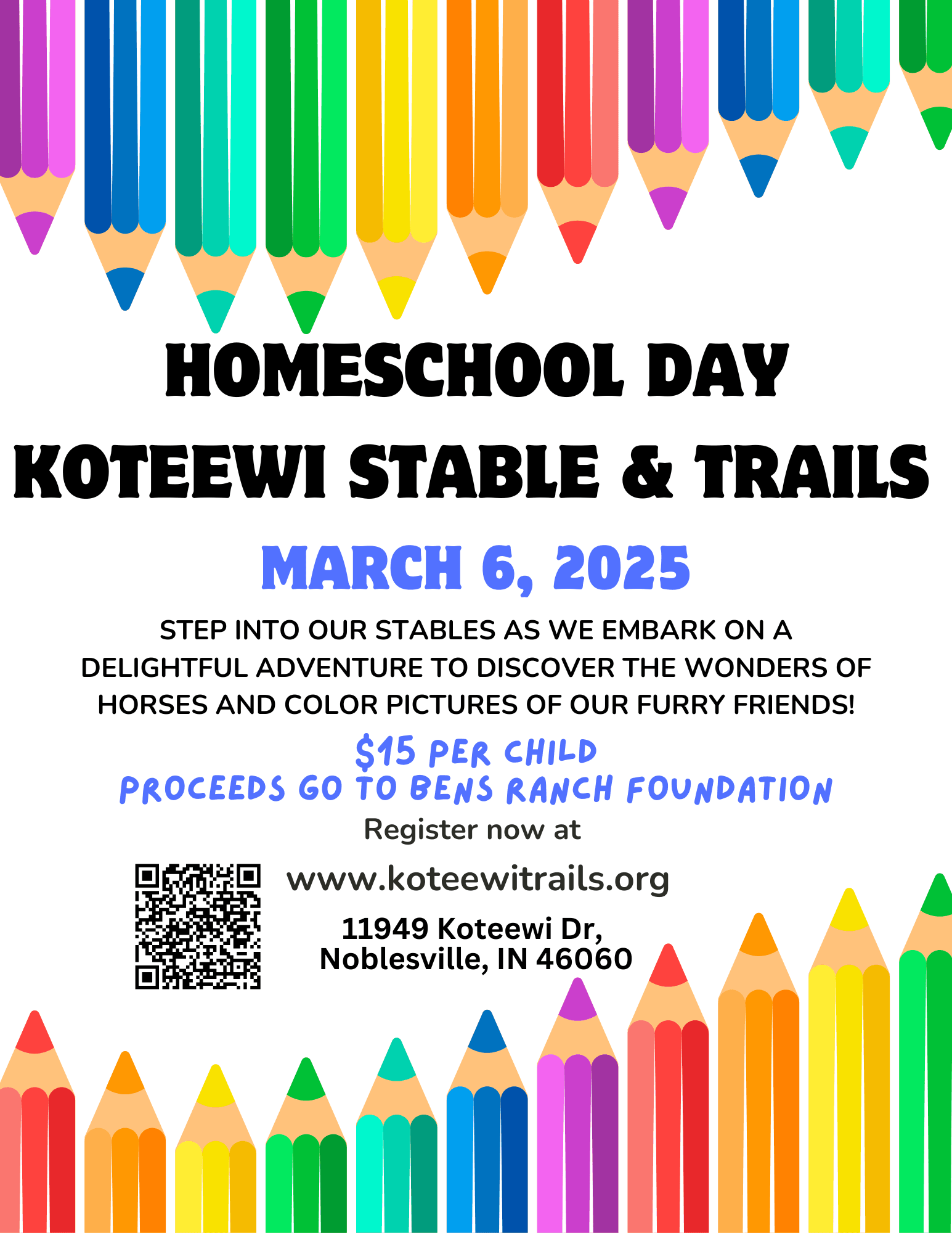 Horse Homeschool Day at BRF Stables in Noblesville