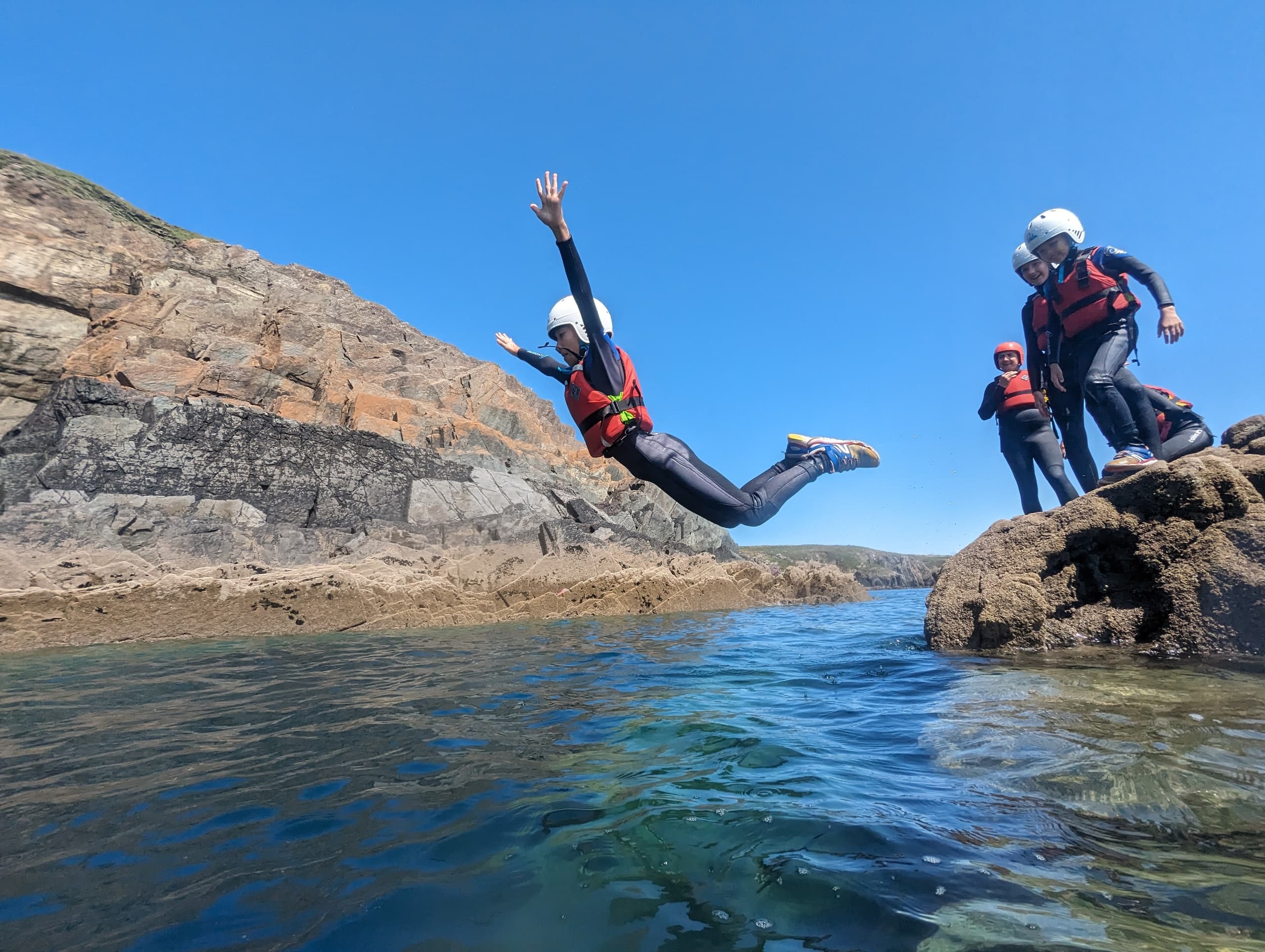 Coasteering with Be Adventurous in St Davids, Wales