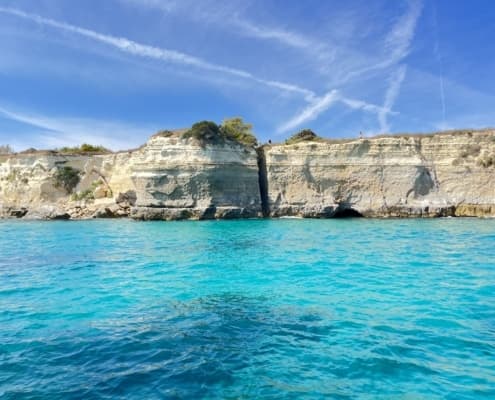 Private 4-Hour Boat Tour from San Foca to Sant'Andrea: Swim the Faraglioni and Explore Roca Li Posti