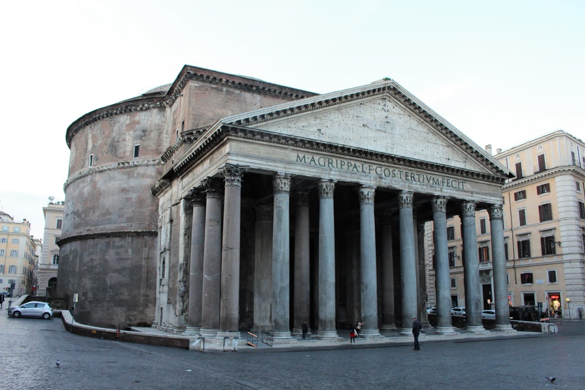Historical Landmarks & Architecture: Pantheon Entrance in Rome