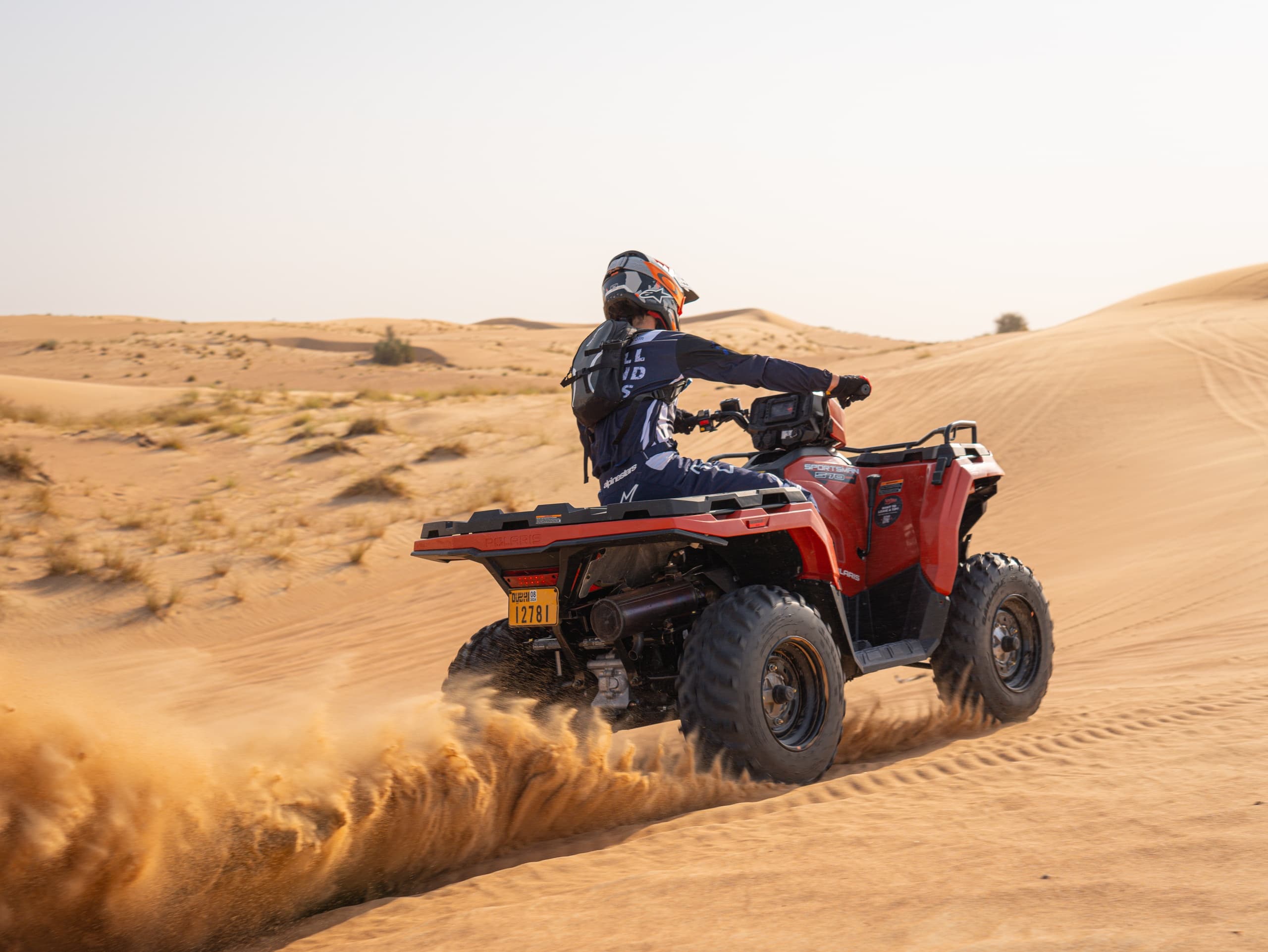 Land Adventures with Full Day Quad Bike Tour in Desert