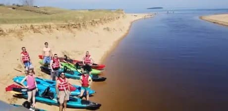 Scenic Paddle from Au Train Lake to Au Train Beach, MI