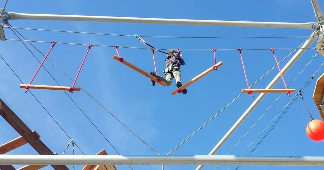 Tree Top Adventure at Hochseilgarten Schulklassen in Frankenturm