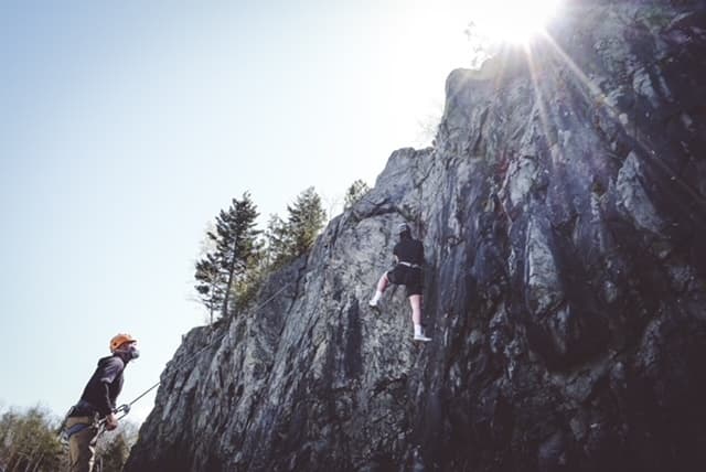 Rock Climbing with Go Fundy Events in Stonehammer