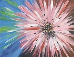 Flower Burst | Workshop in Woodbury | Paint and Sip