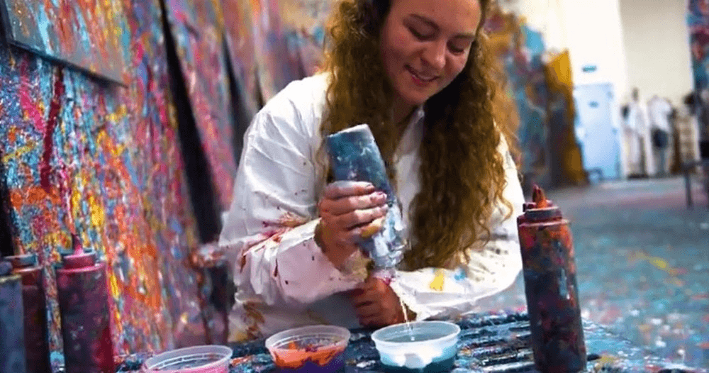 Action Painting at The Splatter Studio - Santa Monica