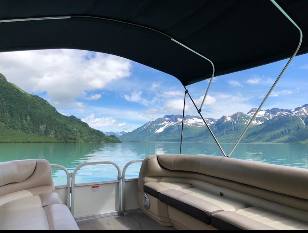 Covered Pontoon Bear Viewing at Redoubt Mountain Lodge on Crescent Lake photo 4