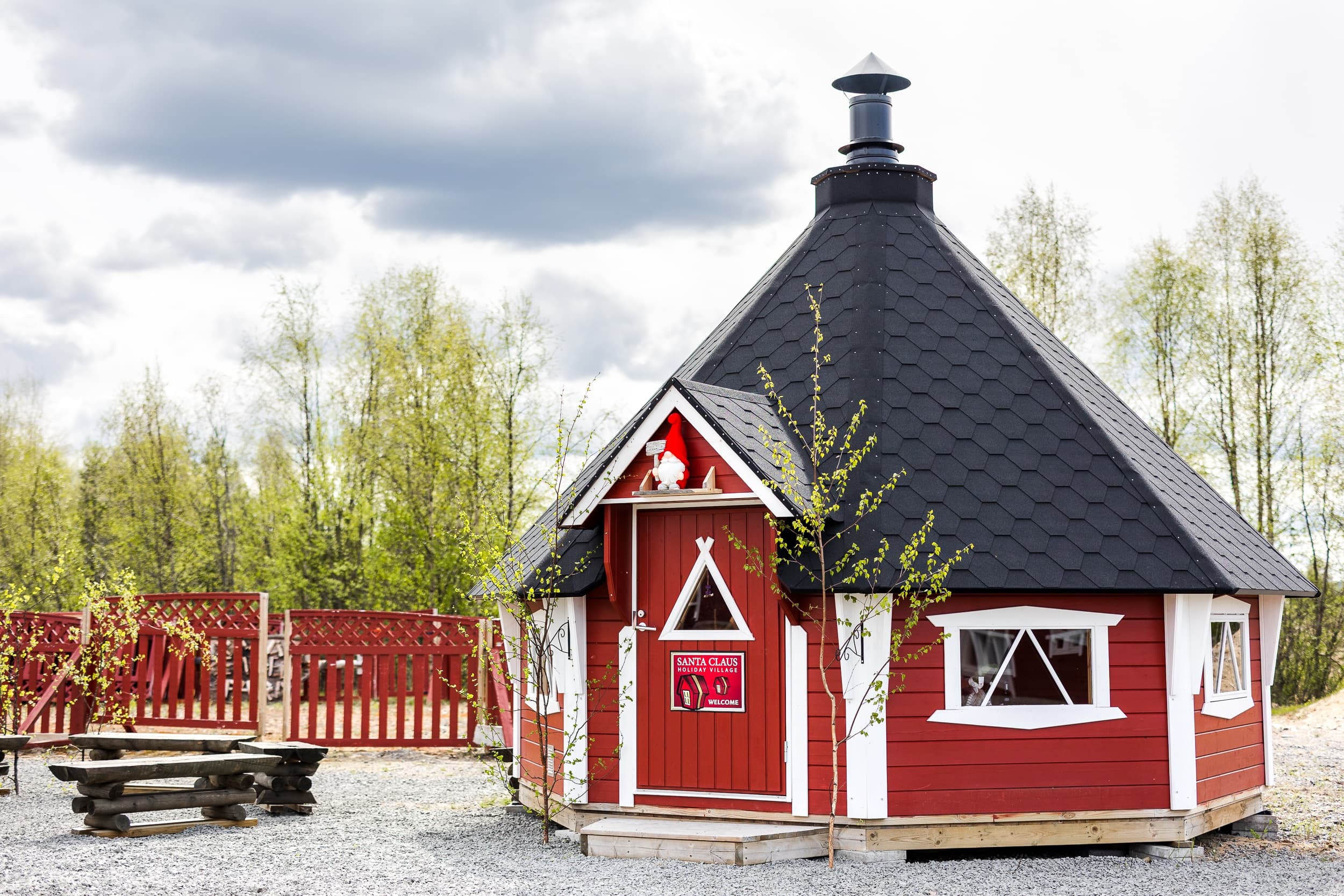 Traditional Kota Hut Rental at Santa Claus Holiday Village
