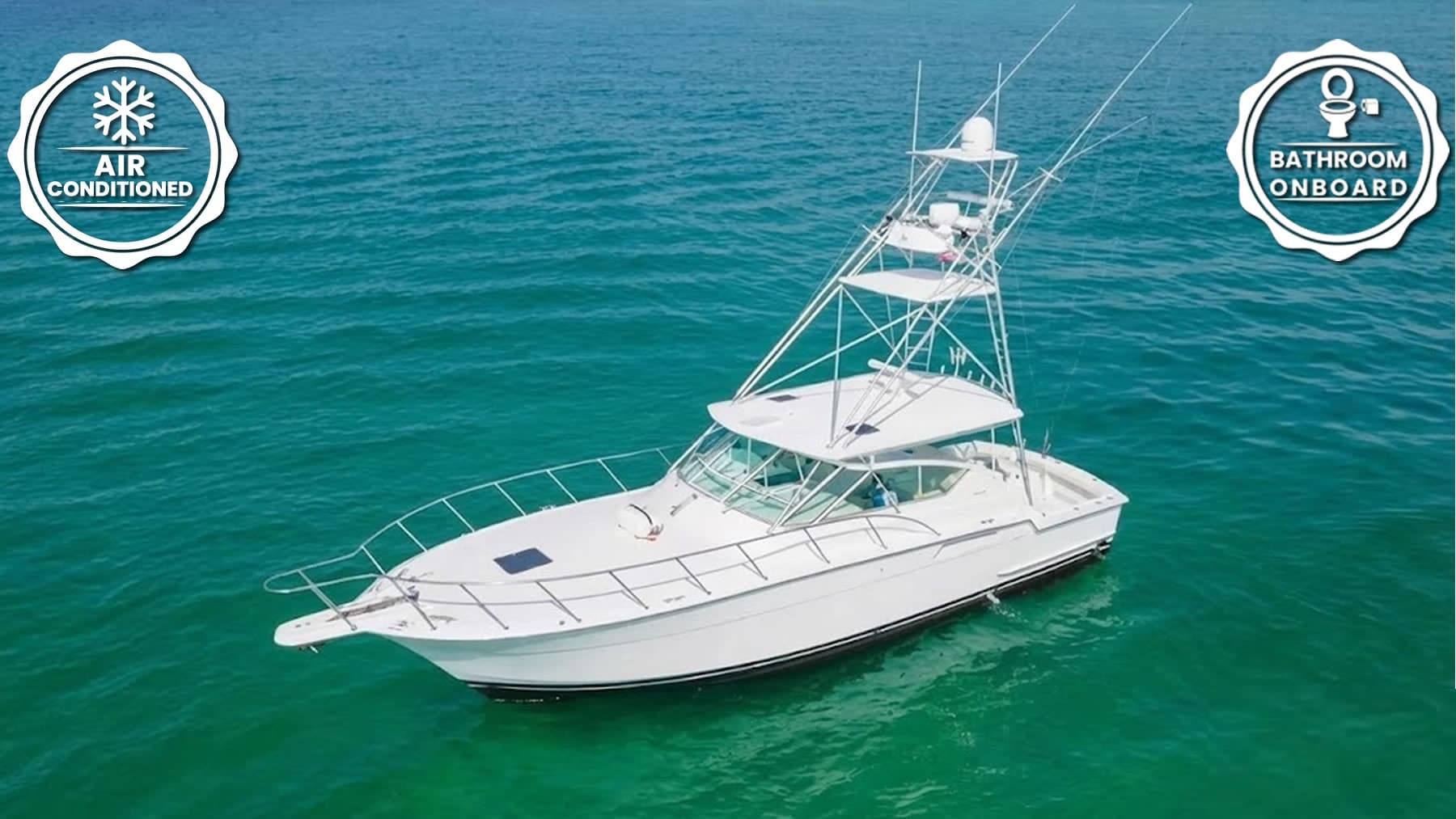 Half-Day Reef Fishing on a 45' Hatteras in Marathon, Florida