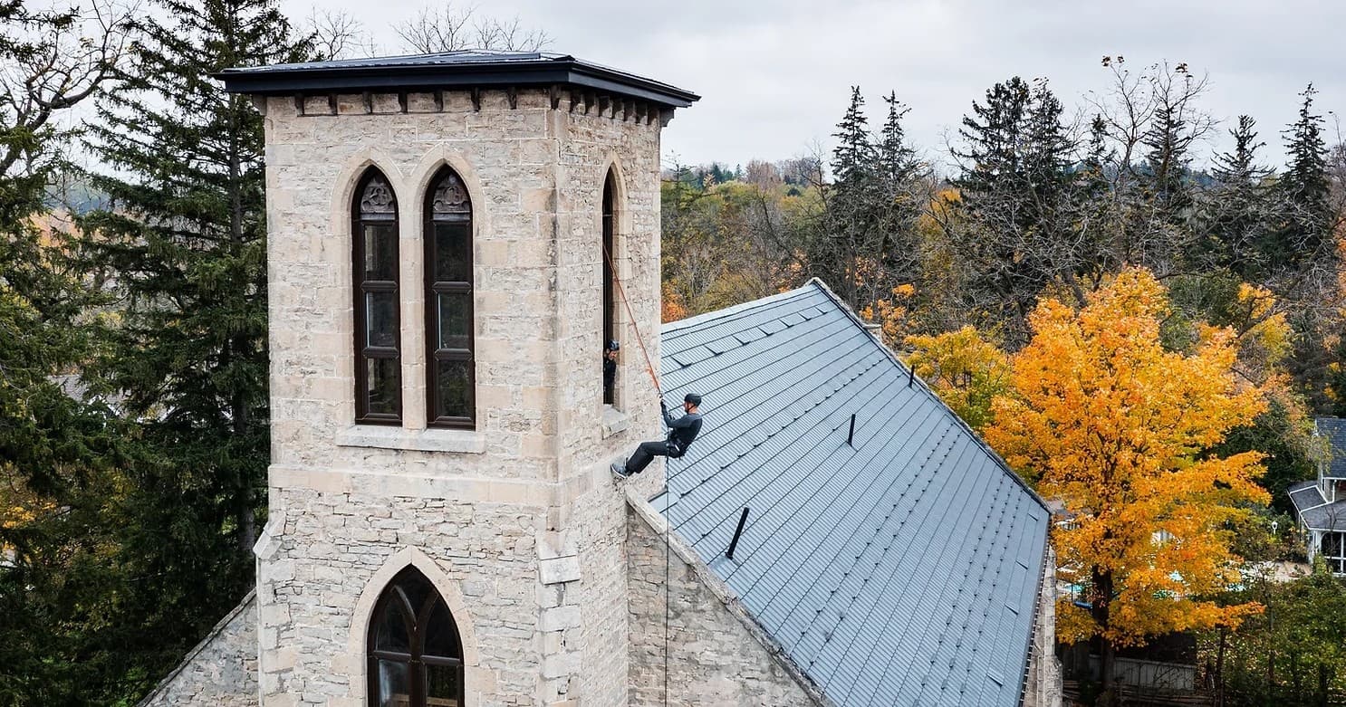 Urban Rappelling Lesson in Elora, Ontario