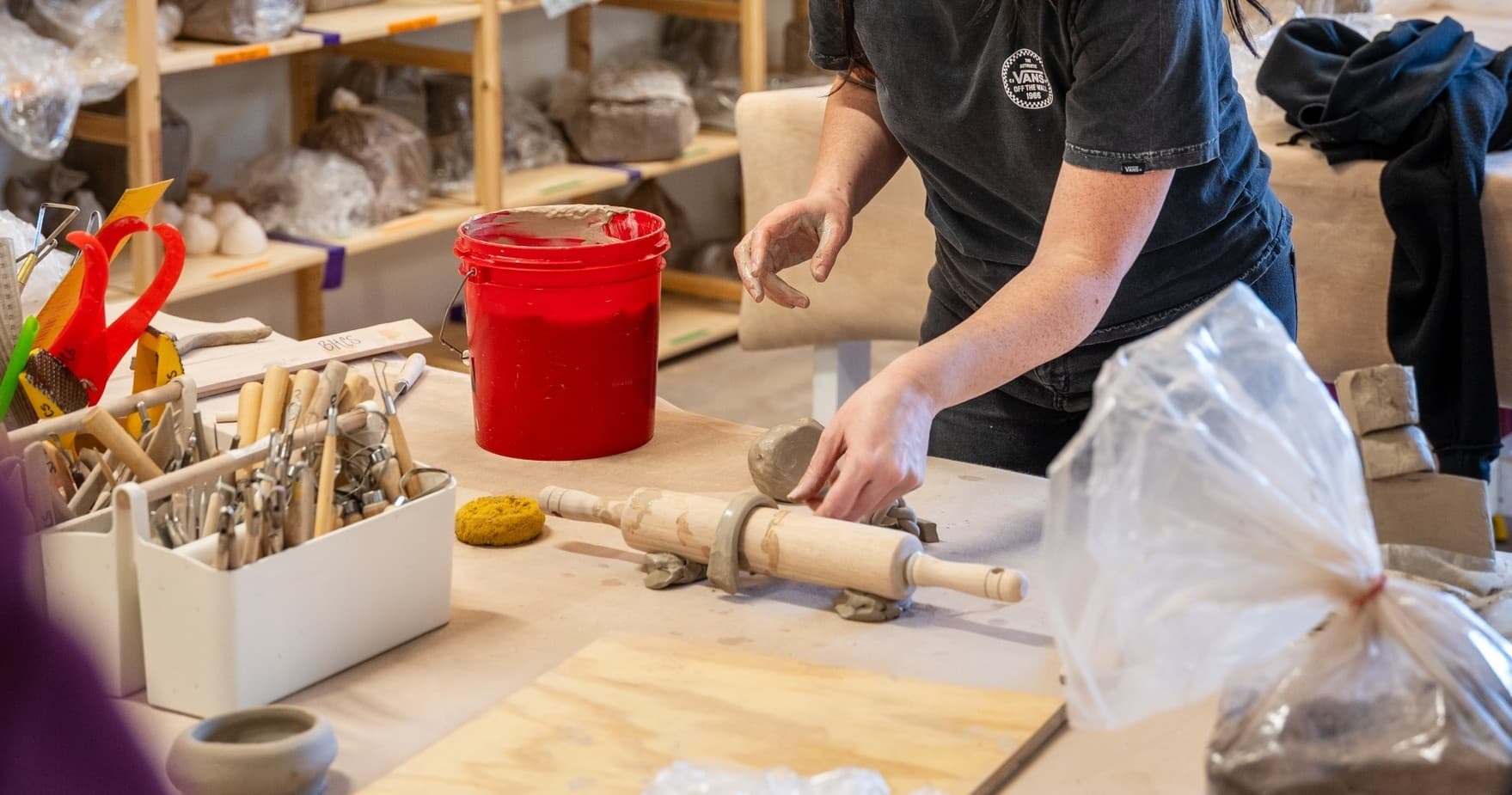 Ceramic Handle Pulling Workshop at Black Hound Clay Studio