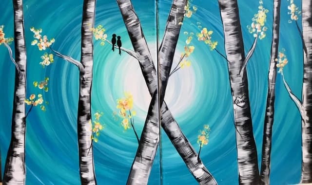 Land Adventures with Corky Canvas in Omaha: Art & Wine Night