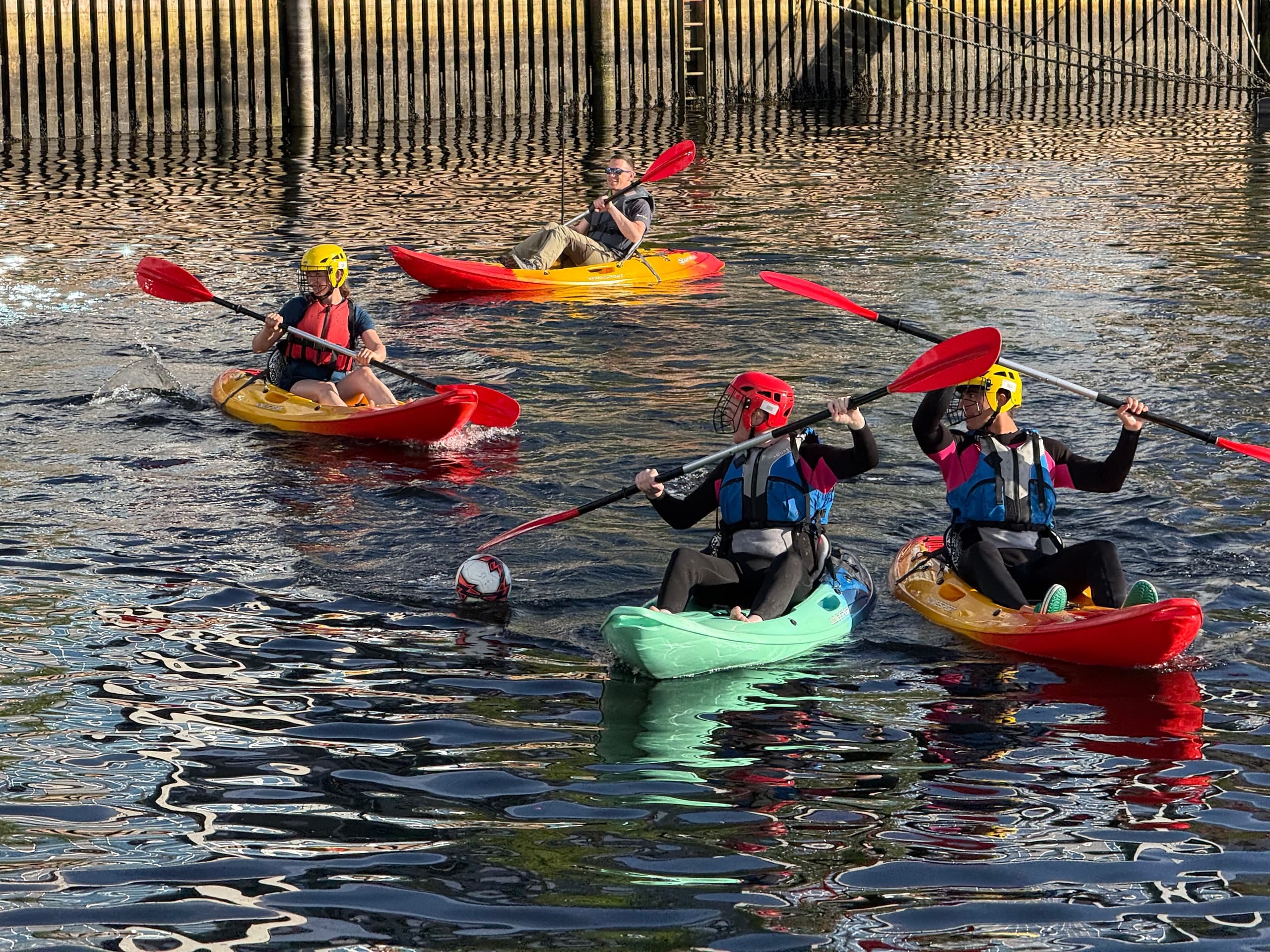 Kayak Polo Action with Trondheim Kajakk in Norway