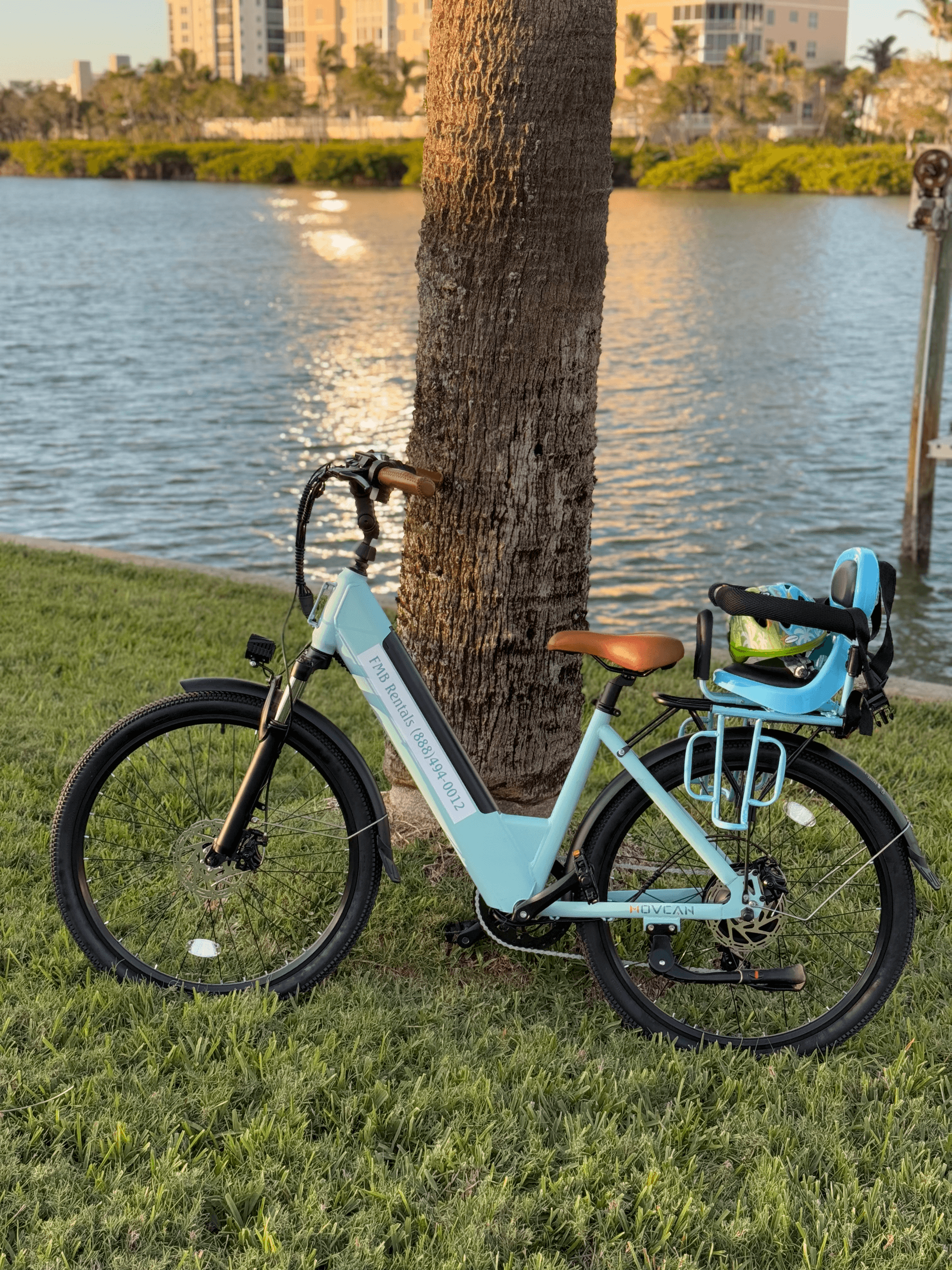 Manatee Teal E-Bike Ride with FMB Rentals in Fort Myers Beach