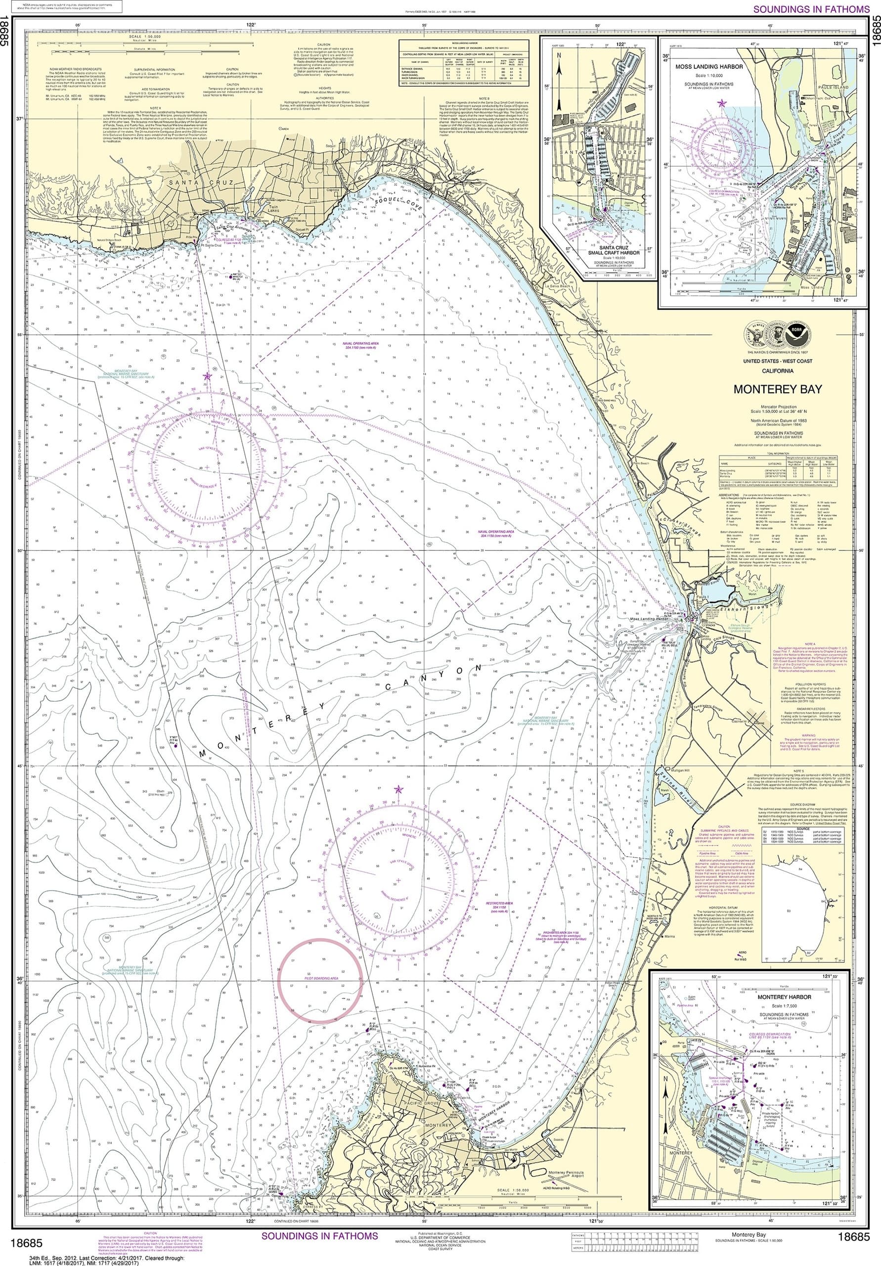 Coastal Navigation Course on Monterey Bay Waters
