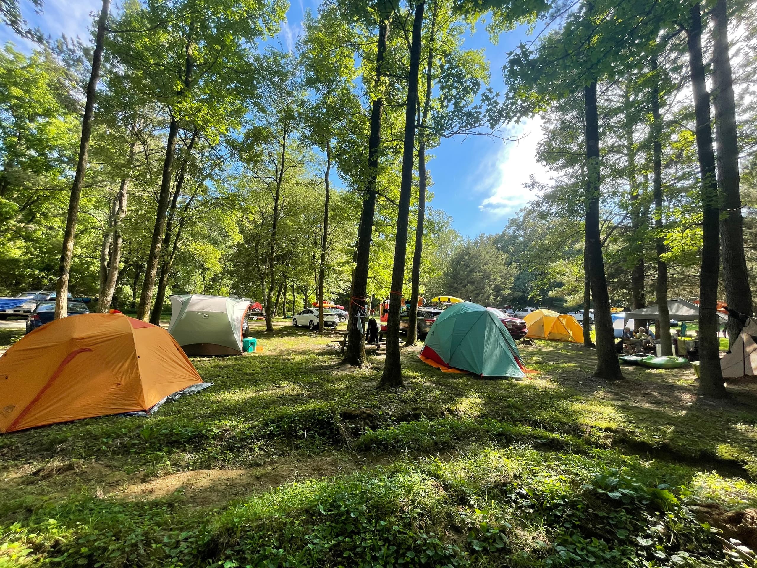 Camping at Adventures Unlimited in Ocoee, Tennessee