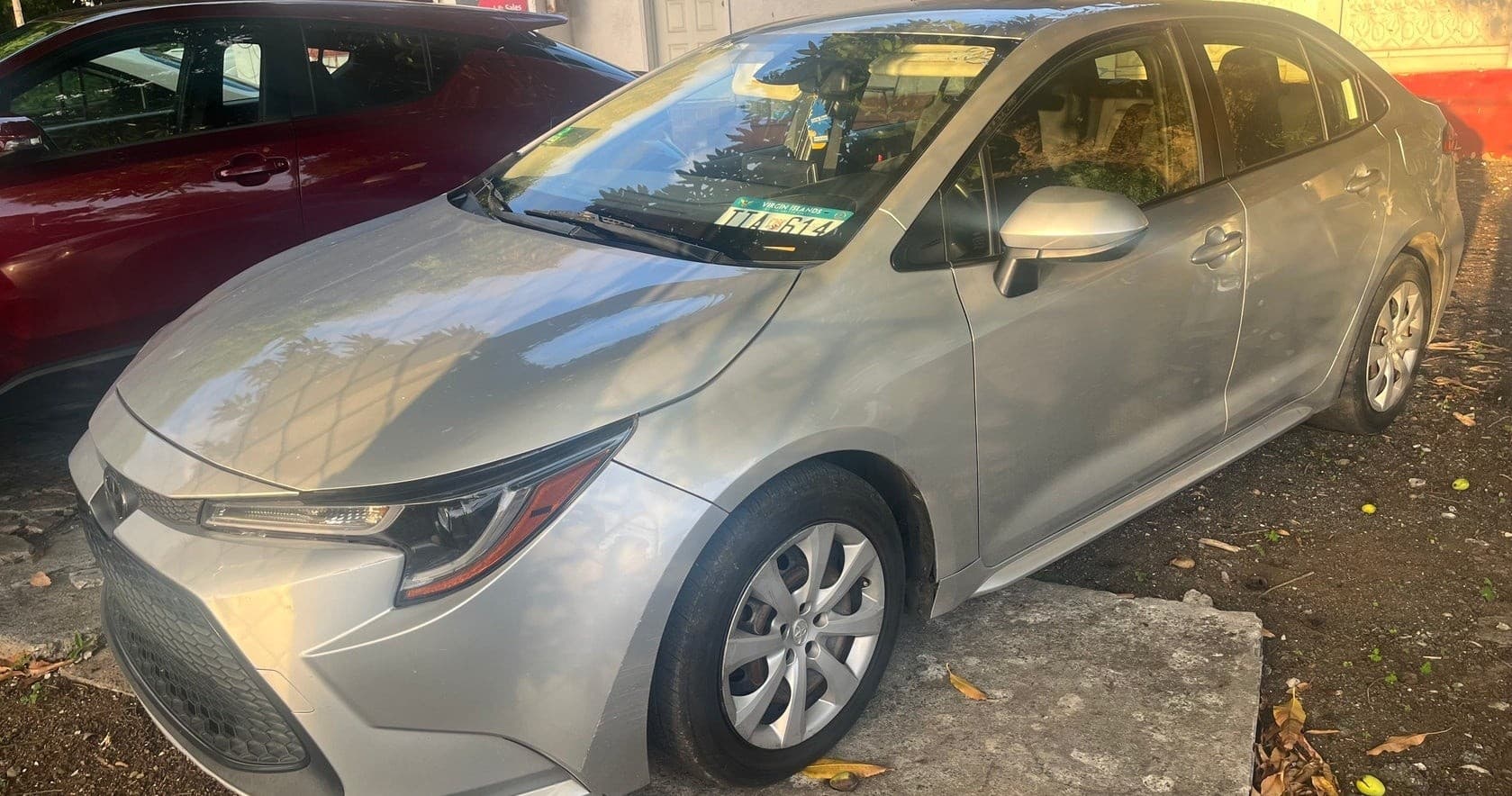 Silver Toyota Corolla Rental in St. Thomas, U.S. Virgin Islands