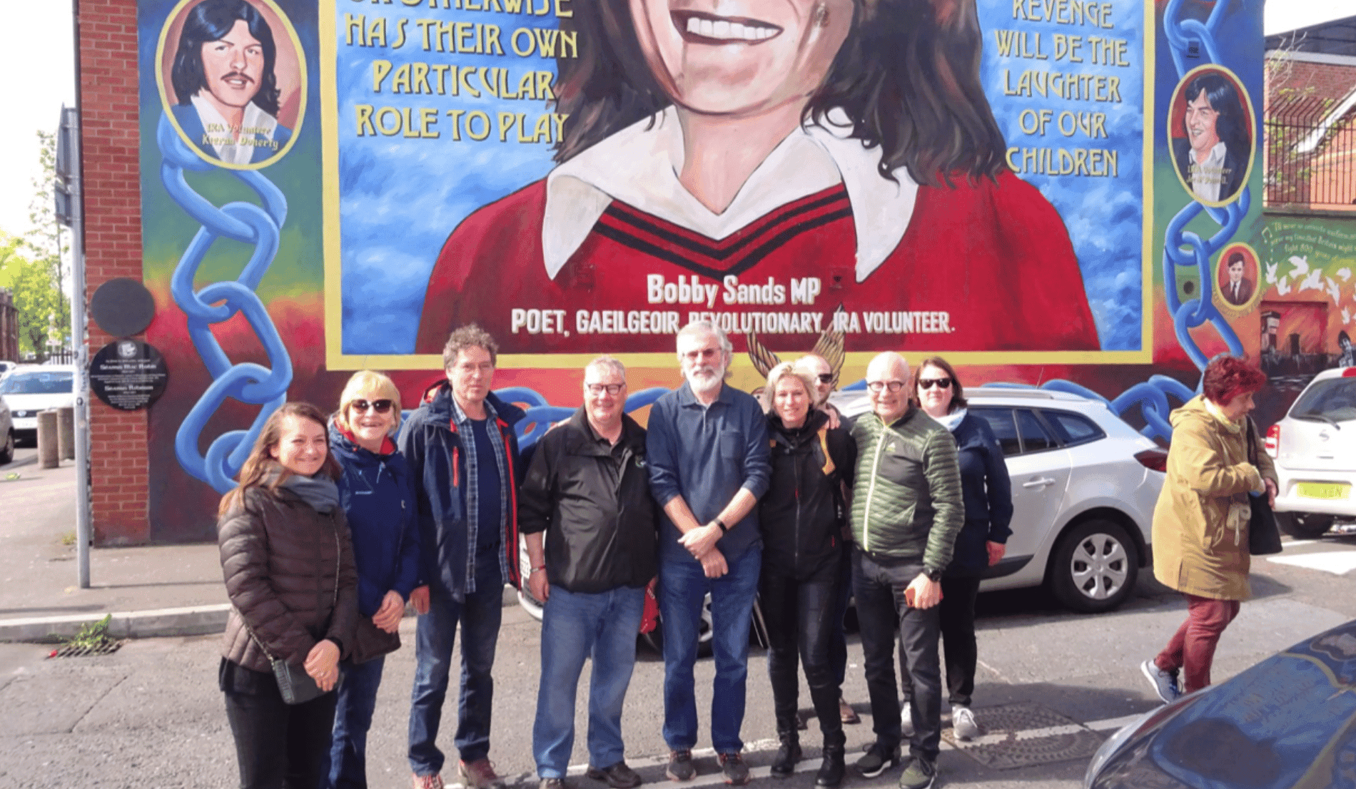 Falls Road Mural Tour with Coiste Irish Political Tours in Belfast