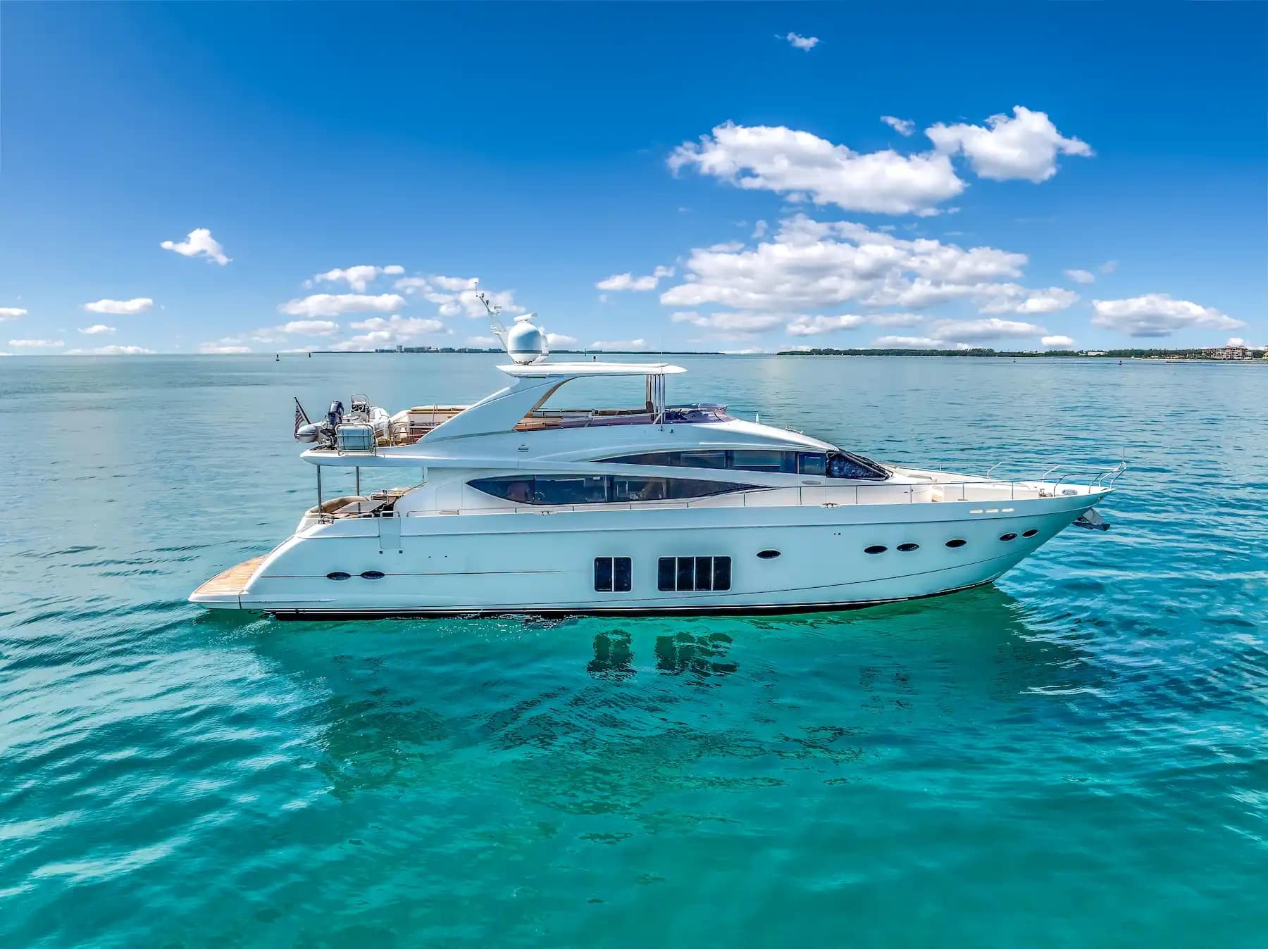Sunsets and Celebrity Shores: Private Yacht Charter on the 88 Princess PFO in Miami