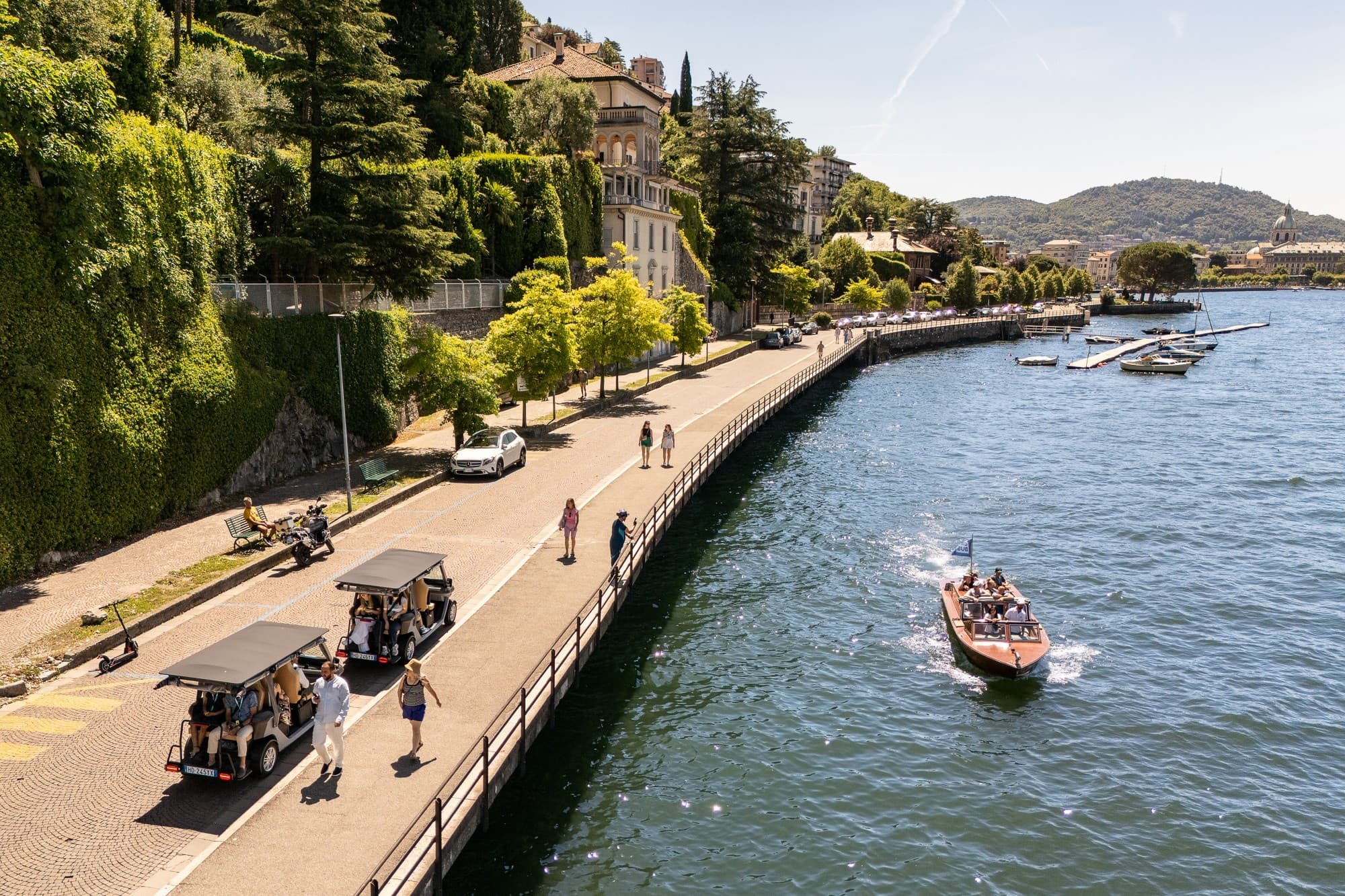 VIP Electric Sunset Tour of Como: Golf Car Evening Drive Along Lake Como photo 1