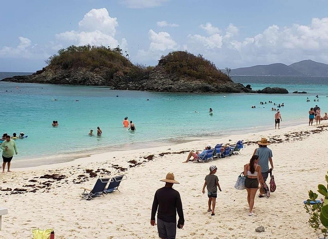 Scenic Beach & Snorkeling at Trunk Bay, St. Thomas