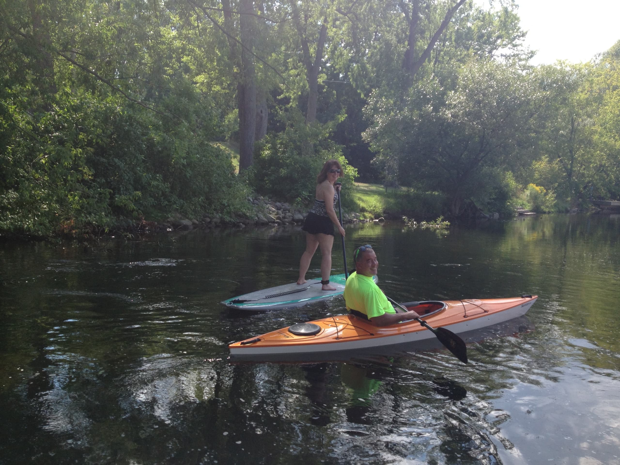 Single Kayak Rental on Michigan's Platte River in Honor