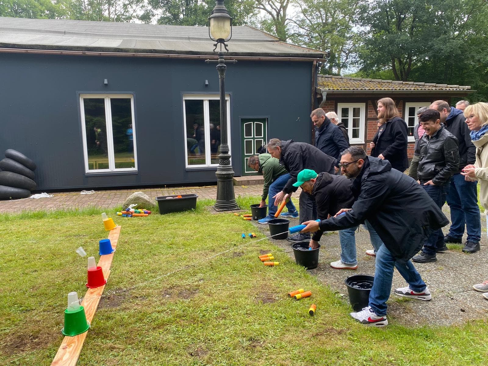 Raft-Building at Mellingburger Schleuse: Team Float & BBQ near Hamburg photo 3