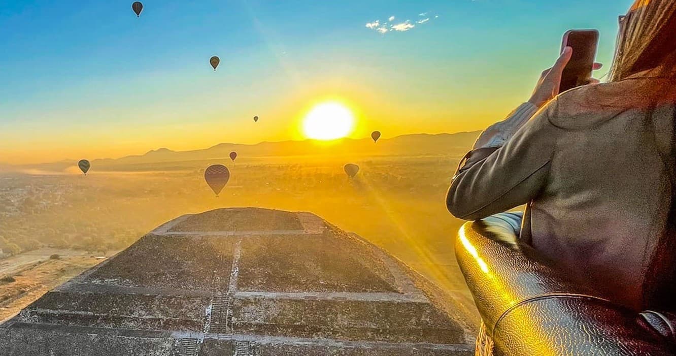 Balloon Rides Over Teotihuacán | Vuelo en Globo Lunes a Viernes
