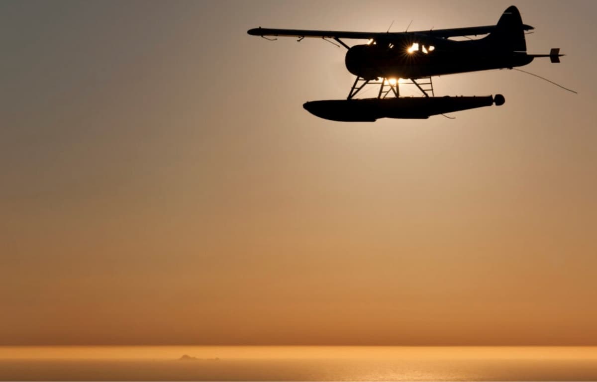Sunset Champagne Seaplane Tour Over Mill Valley, CA