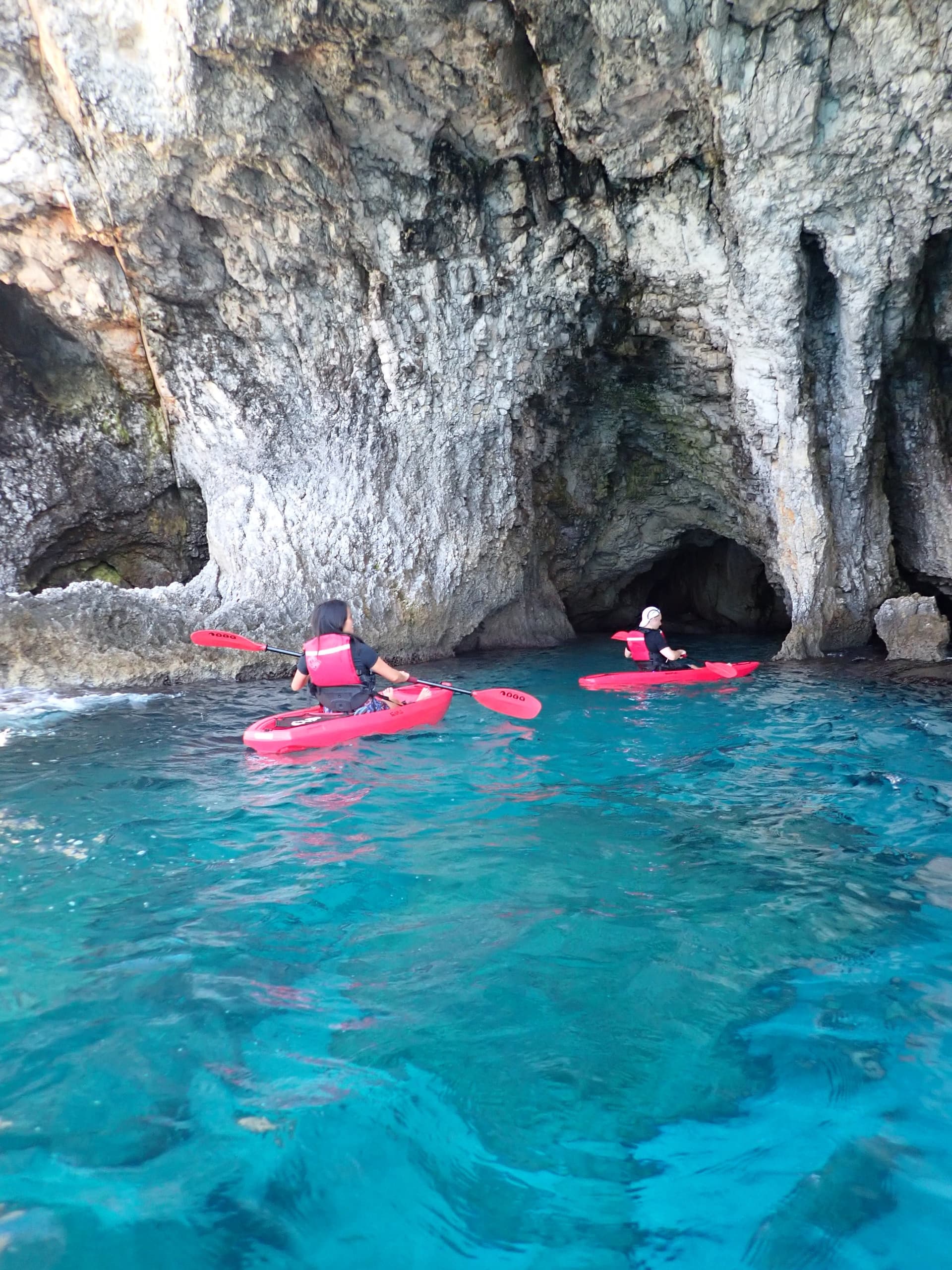 Sea Kayaking Adventure at Agia Napa Sea Caves with Cyprus Walks