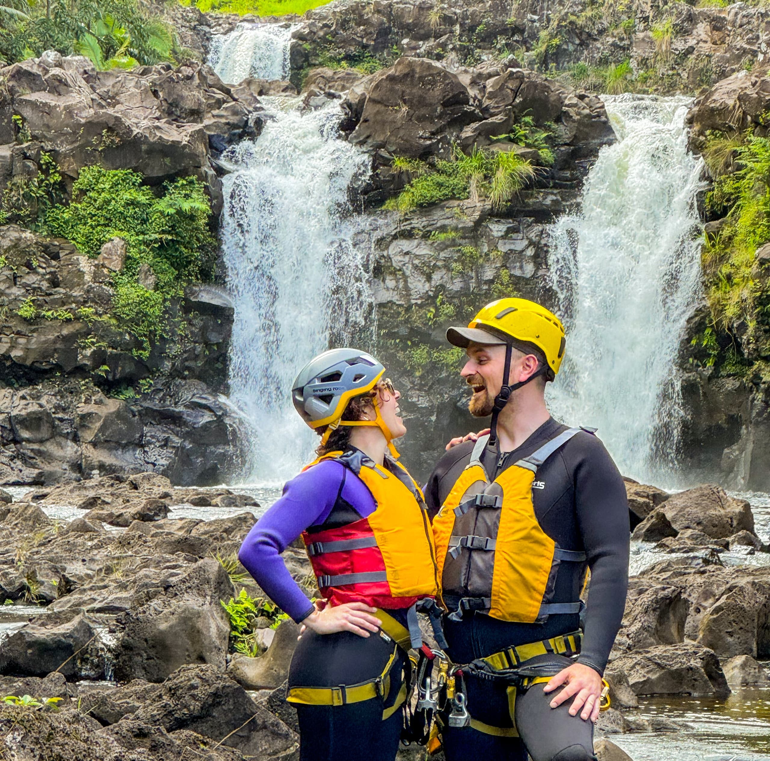 Waterfall Rappelling with Island Mountain Guides in Hawaii