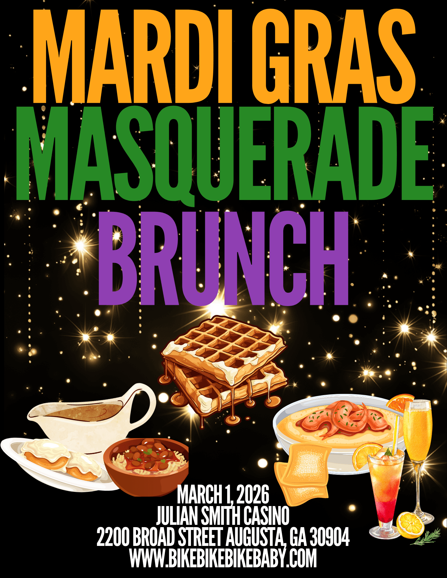Mardi Gras Masquerade Brunch 2026 — New Orleans Flavors on Broad Street, Augusta photo 1