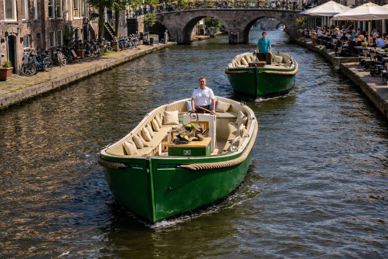 Quiet Canals and the Domtoren: Utrecht Open Sloep Cruise