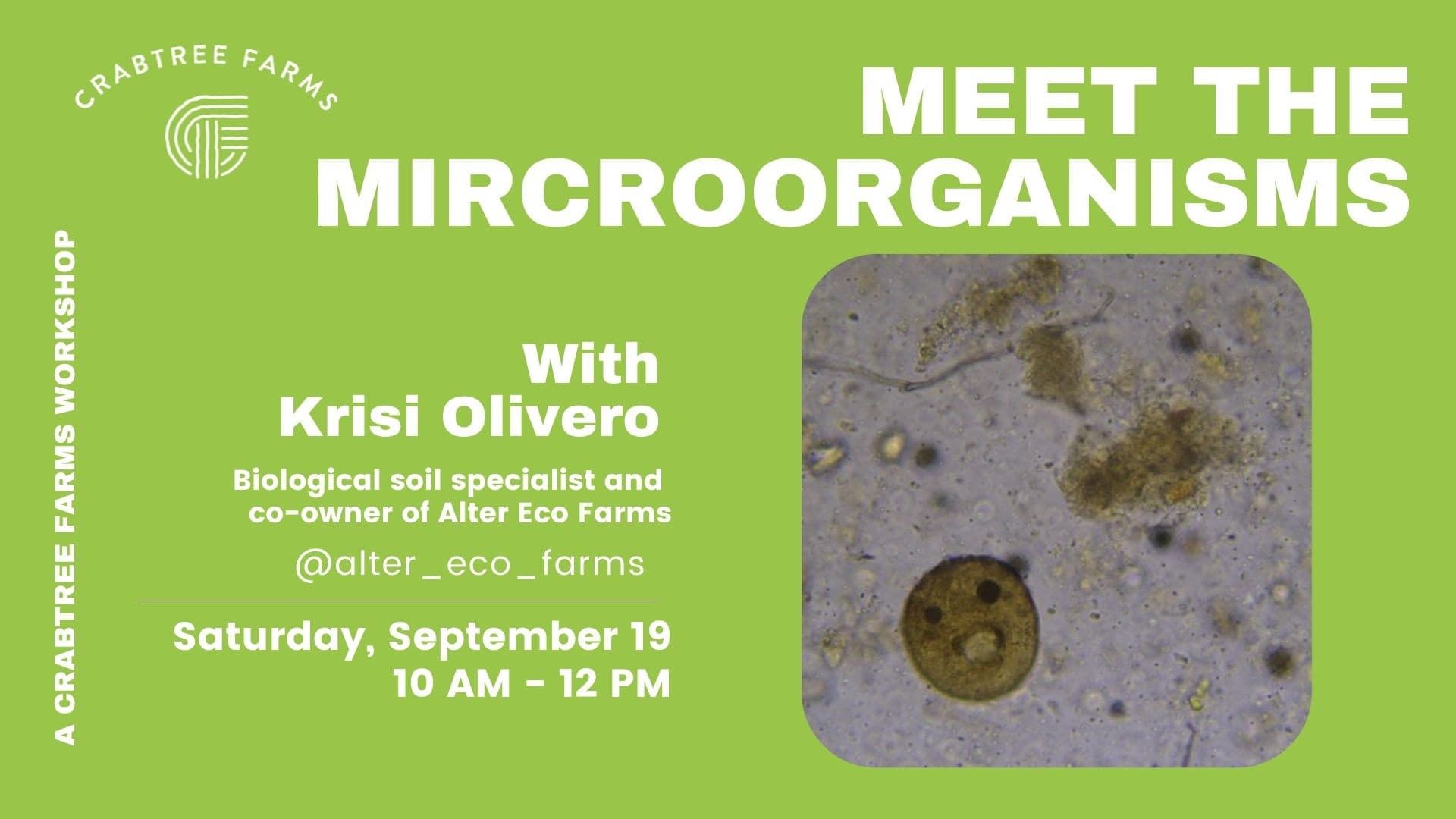 Meet the Microorganisms: Soil Microbe Workshop at Crabtree Farms, Chattanooga
