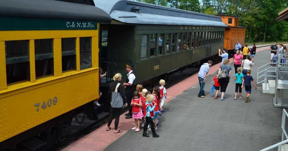 Vintage Coach Train Ride in North Freedom, Wisconsin