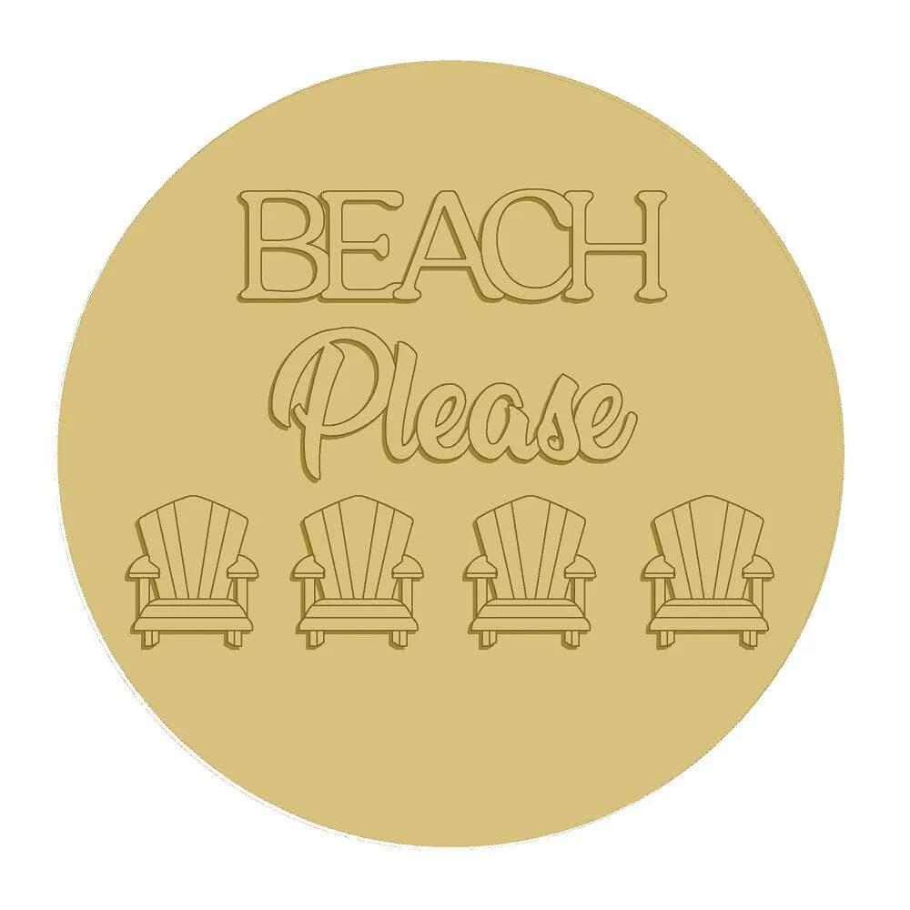 Beach Please: 2-Hour Paint-and-Sip — 17x17 Wall/Door Hang in Omaha photo 1