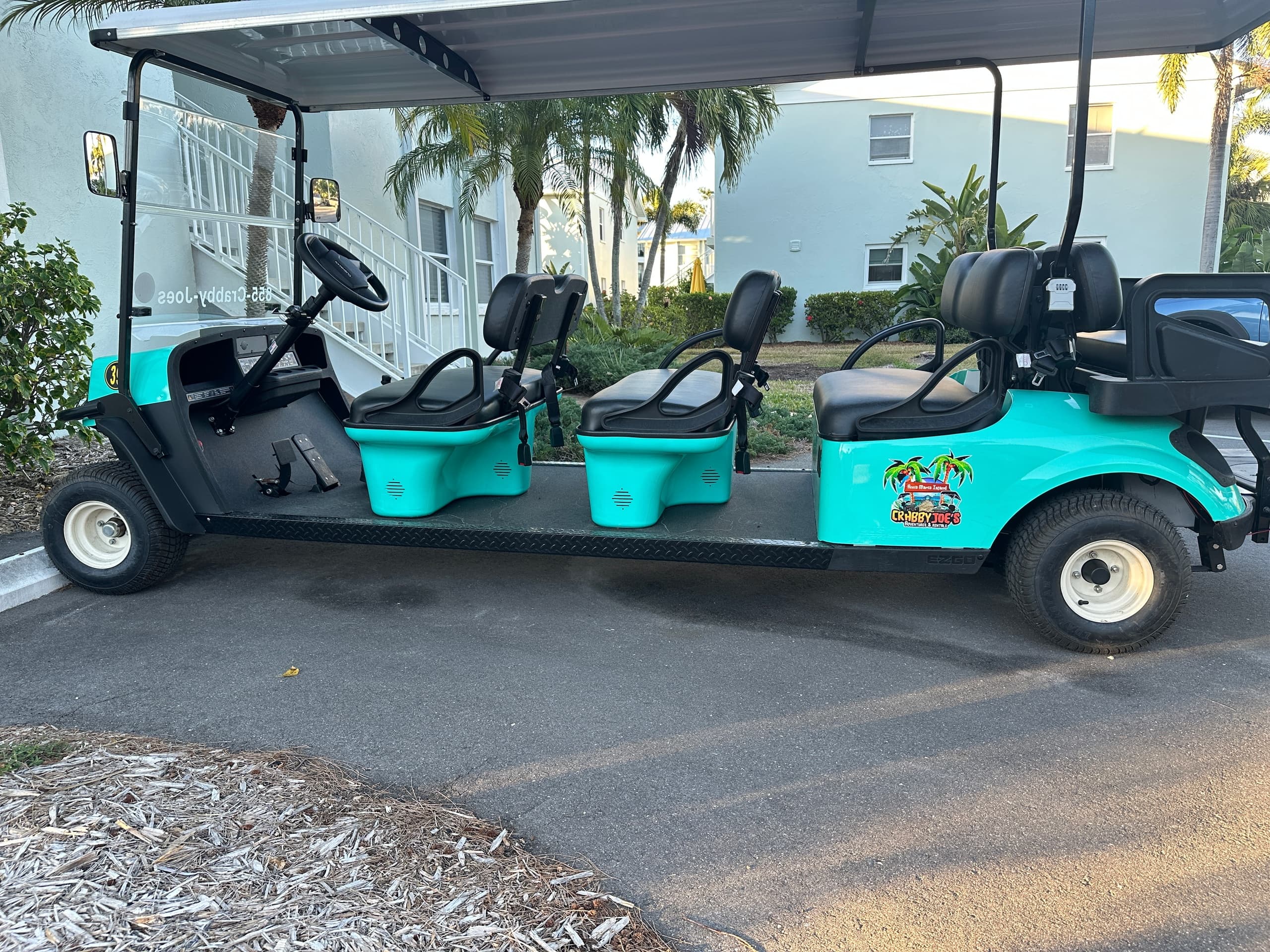 Cruise Anna Maria Island in an 8-Passenger Street-Legal Golf Cart