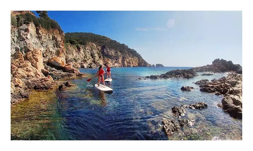 Glide the Hidden Coves of Cala Giverola - Guided SUP from Tossa de Mar