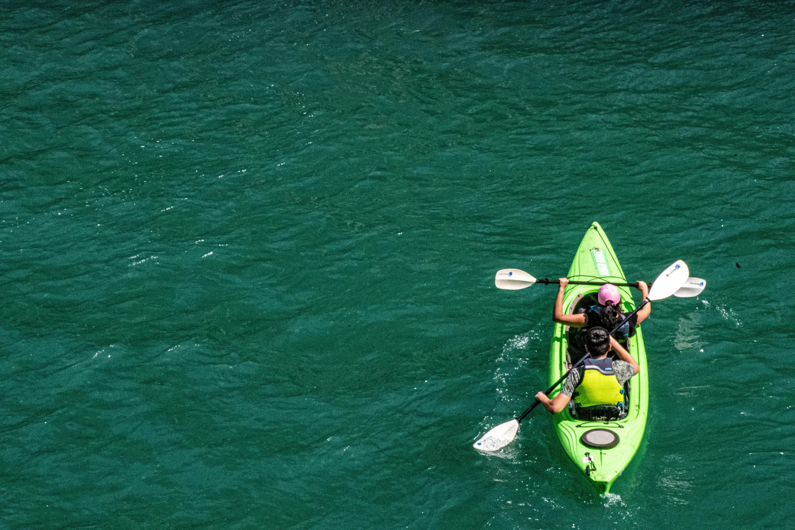 Double Kayak Rentals on the Iowa Great Lakes — Stable Lifetime Kokanee for Tandems