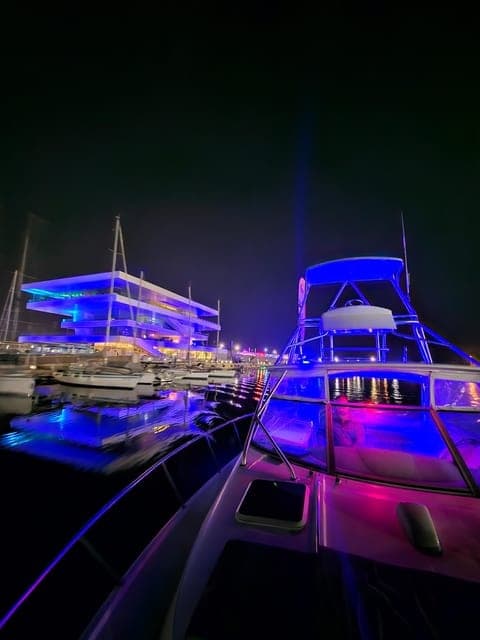 Luxurious Nighttime Catamaran Adventure in Valencia’s Coastal Waters