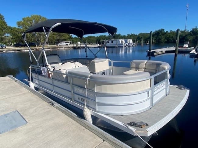 20ft Lexington II Pontoon Rental in Homestead, Florida