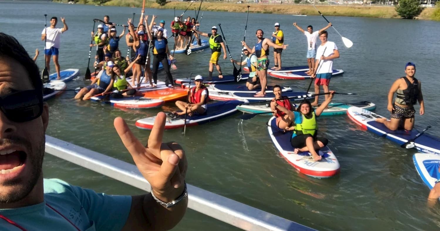 Team Building SUP by Paddle Surf Sevilla in Seville