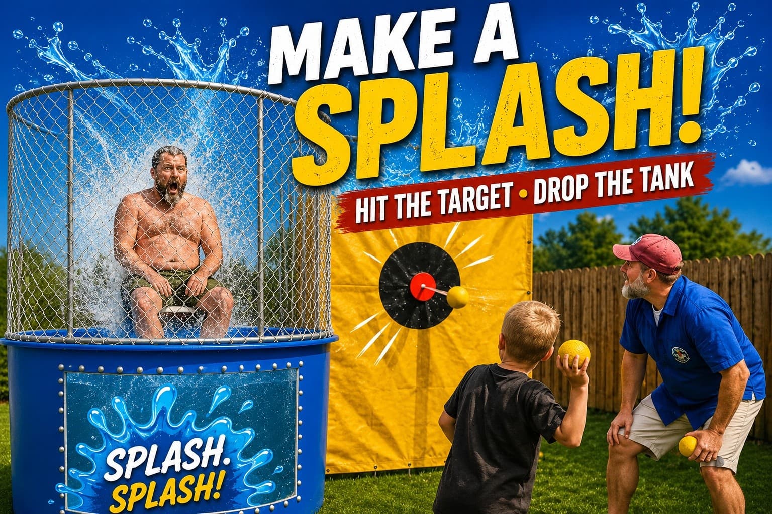 Wildwood Dunk Tank Time: Family-Friendly Splash Fun at Eagle River Base Camp HQ